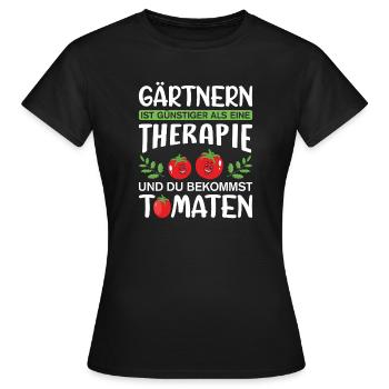 Garden Gardener Gardening Gardening Gardening Gardening - Women's T-Shirt - black - Front - AI Model Female 172 dark (172cm)