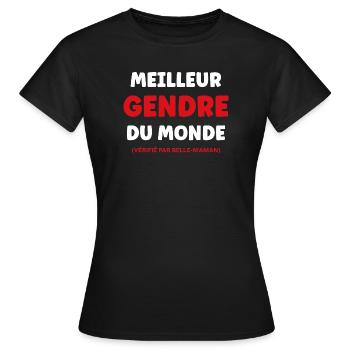 Schwiegersohn - Frauen T-Shirt - Schwarz - Vorne - AI Model Female 172 dark (172cm)