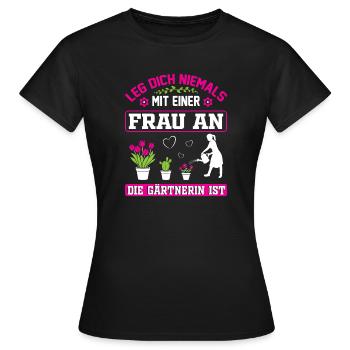 Garden Gardener Gardening Gardening Gardening Gardening - Women's T-Shirt - black - Front - AI Model Female 172 dark (172cm)