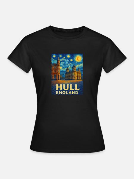 Hull England - Frauen T-Shirt - Schwarz