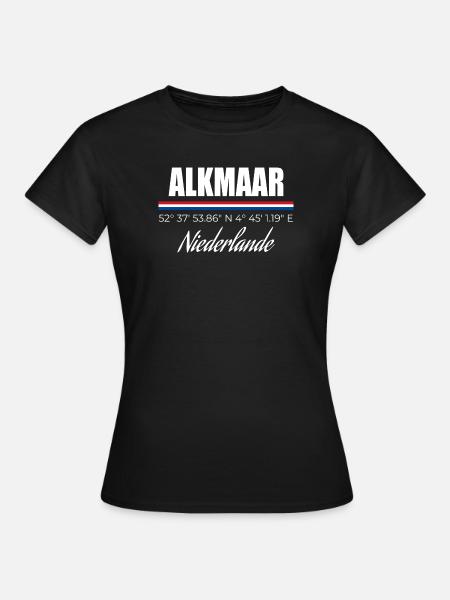 Alkmaar - Frauen T-Shirt - Schwarz