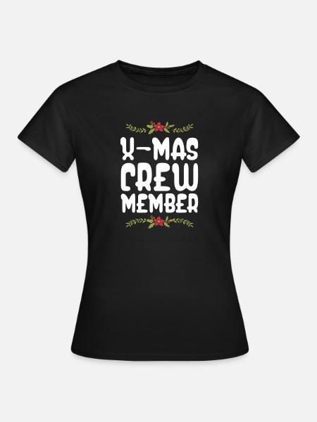 X-Mas Crew Mitglied - Frauen T-Shirt - Schwarz