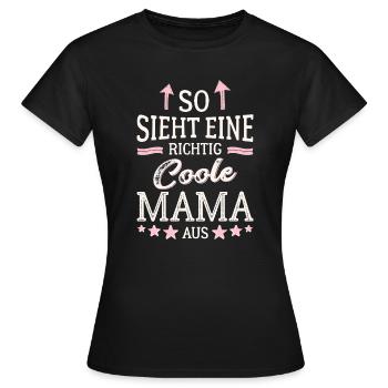Voici à quoi ressemble une maman cool Meilleure maman - T-shirt Femme - noir - Devant - AI Model Female 172 dark (172cm)