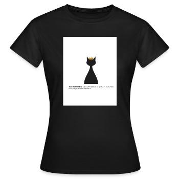 Gato Rey und seine Hypothek - Frauen T-Shirt - Schwarz - Vorne - AI Model Female 172 dark (172cm)