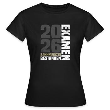 Examen de dentisterie 2026 - T-shirt Femme - noir - Devant - AI Model Female 172 dark (172cm)