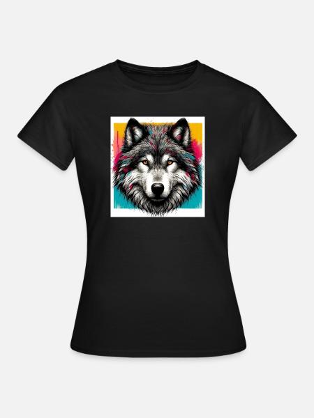 Wolf - Women's T-Shirt - black