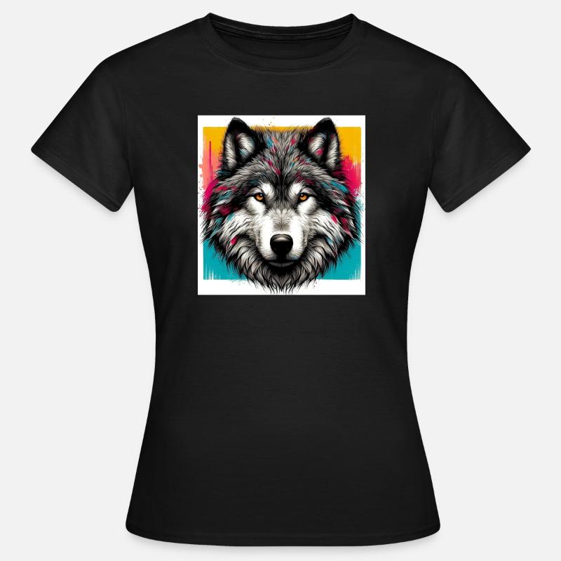 Wolf - Women's T-Shirt - black