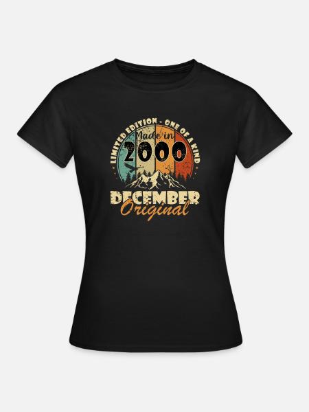 Dezember 2000 Jubiläum 2000 Dezember - Frauen T-Shirt - Schwarz