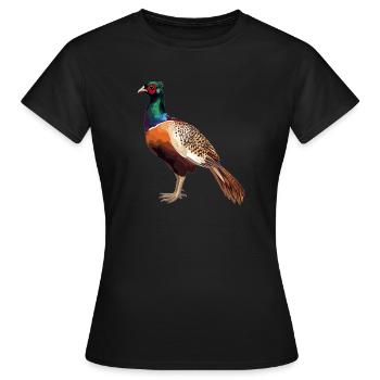 Pheasants Pheasant - Women's T-Shirt - black - Front - AI Model Female 172 dark (172cm)