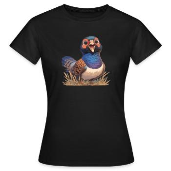 Pheasants Pheasant - Women's T-Shirt - black - Front - AI Model Female 172 dark (172cm)