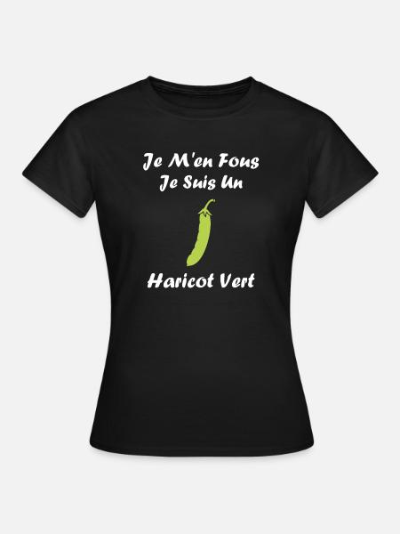Französische Bohne - Frauen T-Shirt - Schwarz