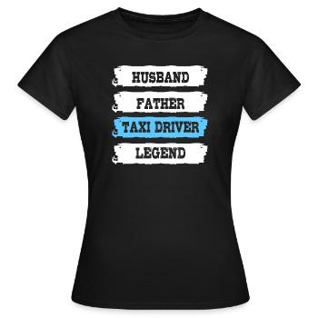 Taxi Chauffeur de taxi - T-shirt Femme - noir - Devant - AI Model Female 172 dark (172cm)