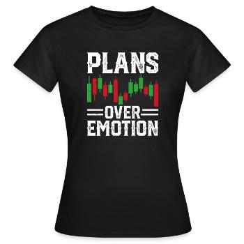 Graphique boursier Trading Crypto Marché boursier - T-shirt Femme - noir - Devant - AI Model Female 172 dark (172cm)