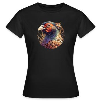 Fasane Fasan - Frauen T-Shirt - Schwarz - Vorne - AI Model Female 172 dark (172cm)