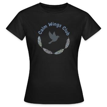 Flügel der Gelassenheit - Frauen T-Shirt - Schwarz - Vorne - AI Model Female 172 dark (172cm)