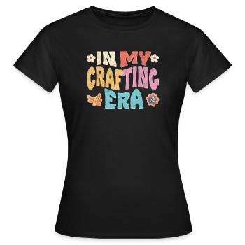 À l’époque de l’artisanat - T-shirt Femme - noir - Devant - AI Model Female 172 dark (172cm)