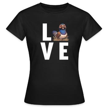 Pheasants Pheasant - Women's T-Shirt - black - Front - AI Model Female 172 dark (172cm)