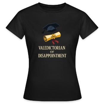 Hochbegabter Burnout-absolvent Mit Akademischem - Frauen T-Shirt - Schwarz - Vorne - AI Model Female 172 dark (172cm)