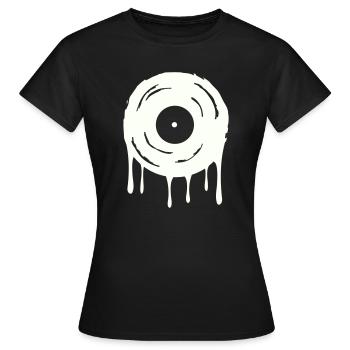 Record - Women's T-Shirt - black - Front - AI Model Female 172 dark (172cm)
