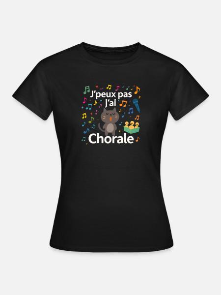 Ich habe keinen Chor - Frauen T-Shirt - Schwarz
