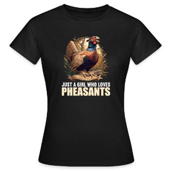 Faisans Faisan - T-shirt Femme - noir - Devant - AI Model Female 172 dark (172cm)