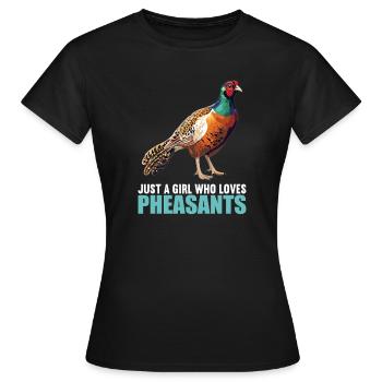 Faisans Faisan - T-shirt Femme - noir - Devant - AI Model Female 172 dark (172cm)
