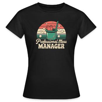Haushalt Humor - Frauen T-Shirt - Schwarz - Vorne - AI Model Female 172 dark (172cm)