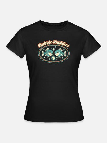 Bubble Buddies - Frauen T-Shirt - Schwarz