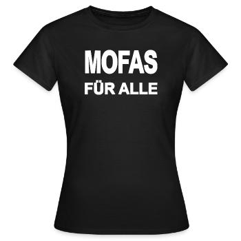 Mobylette - T-shirt Femme - noir - Devant - AI Model Female 172 dark (172cm)