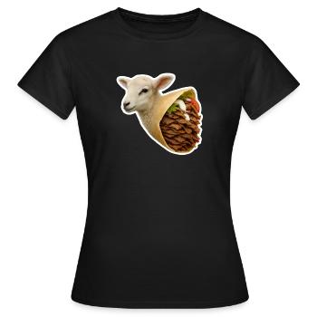 Meat consumption | Döner lamb - Women's T-Shirt - black - Front - AI Model Female 172 dark (172cm)