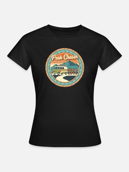 Peak Chaser Retro Adventure - Women's T-Shirt - black