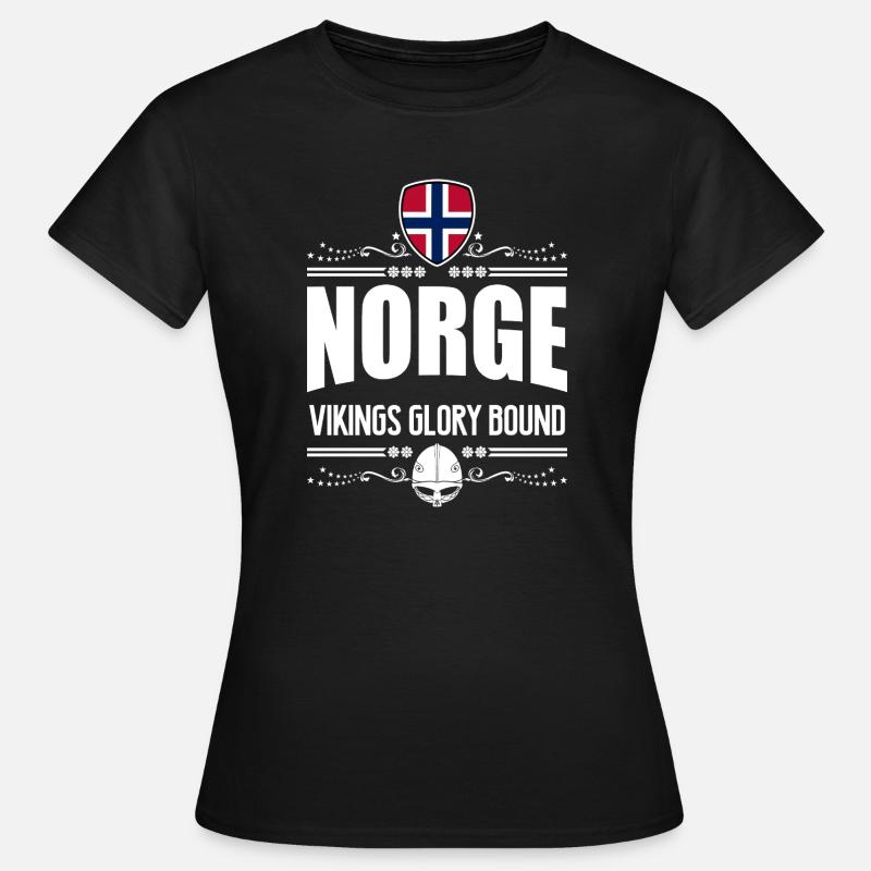 NORWAY - NORGE VIKINGS GLORY - Women's T-Shirt - black