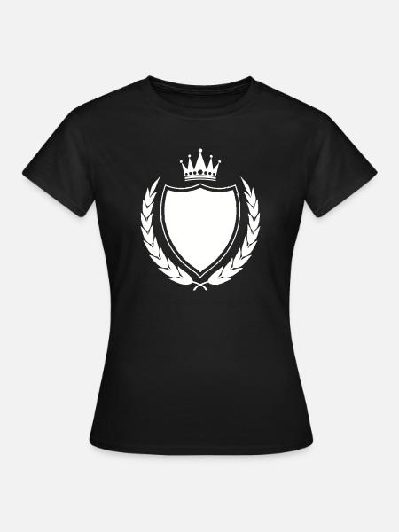 Königliches Wappen Emblem - Frauen T-Shirt - Schwarz