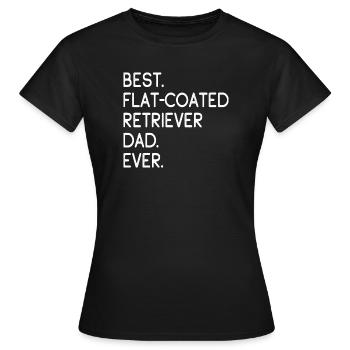 Flat-Coated Retriever - Women's T-Shirt - black - Front - AI Model Female 172 dark (172cm)