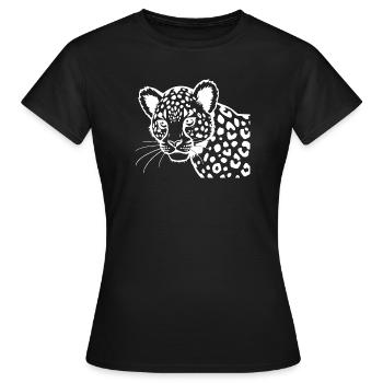 Leopard - Women's T-Shirt - black - Front - AI Model Female 172 dark (172cm)