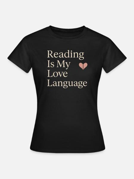 Bücherhafter, Gemütlicher - Frauen T-Shirt - Schwarz