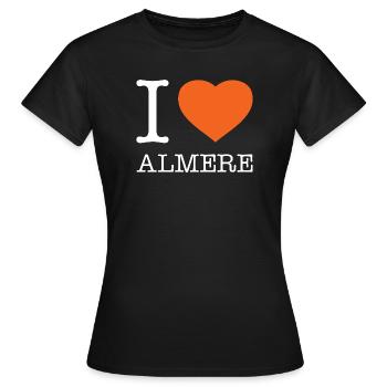 I love Almere - Frauen T-Shirt - Schwarz - Vorne - AI Model Female 172 dark (172cm)