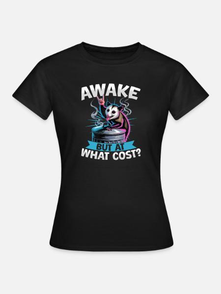 Funny Opossum - Frauen T-Shirt - Schwarz