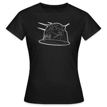 Parkour - T-shirt Femme - noir - Devant - AI Model Female 172 dark (172cm)