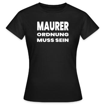 Bricklayer - Women's T-Shirt - black - Front - AI Model Female 172 dark (172cm)