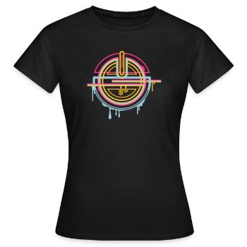Mystisches Amulett – dekoratives Ornament - Frauen T-Shirt - Schwarz - Vorne - AI Model Female 172 dark (172cm)