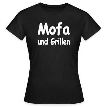 Mobylette - T-shirt Femme - noir - Devant - AI Model Female 172 dark (172cm)