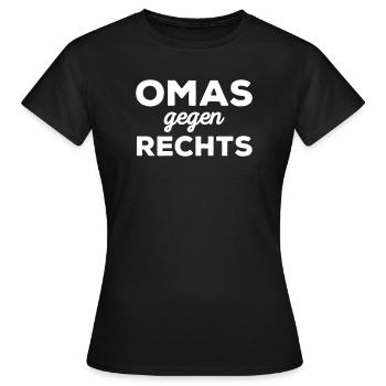 Grannies against the right - Women's T-Shirt - black - Front - AI Model Female 172 dark (172cm)