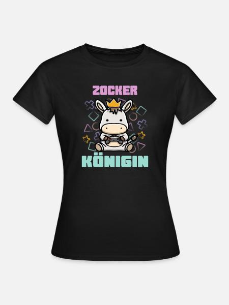Zocker Königin - Frauen T-Shirt - Schwarz
