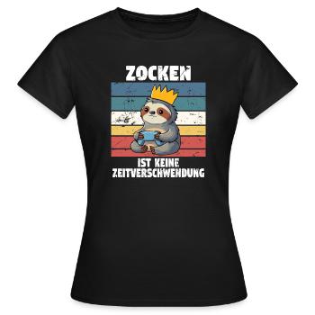 Jeux d’argent et jeux - T-shirt Femme - noir - Devant - AI Model Female 172 dark (172cm)