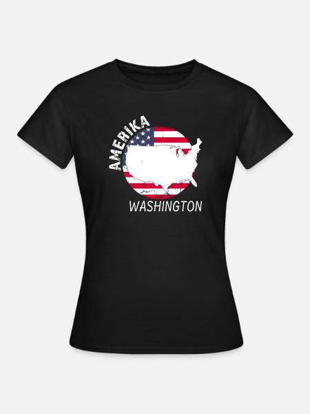 Washington - Frauen T-Shirt - Schwarz