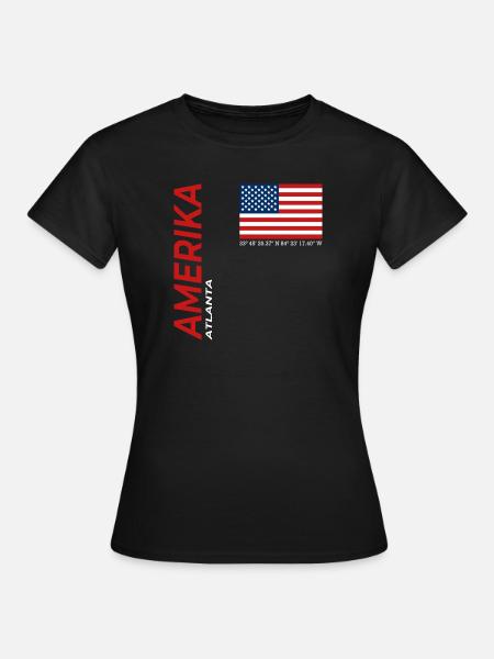 Atlanta - Frauen T-Shirt - Schwarz