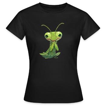Mantes religieuses Mantes religieuses - T-shirt Femme - noir - Devant - AI Model Female 172 dark (172cm)