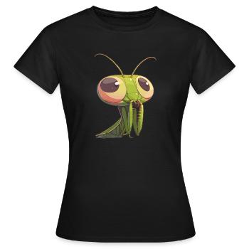 Mantes religieuses Mantes religieuses - T-shirt Femme - noir - Devant - AI Model Female 172 dark (172cm)