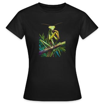 Mantes religieuses Mantes religieuses - T-shirt Femme - noir - Devant - AI Model Female 172 dark (172cm)